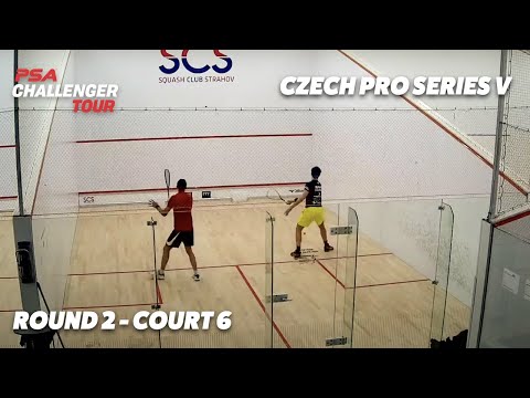 LIVE SQUASH: Czech Pro Series V 2021 - Rd 2 - Court 6