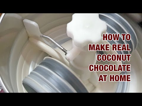 Real Coconut White Chocolate using Wet Grinder | Home-made Chocolate
