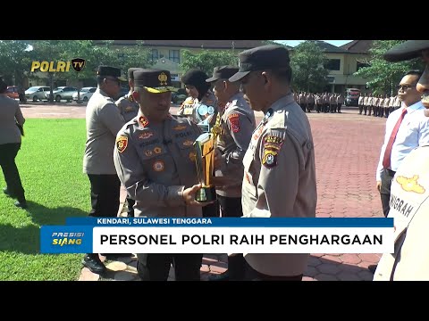 POLDA SULAWESI TENGGARA BERI PENGHARGAAN KEPADA 29 PERSONEL BERPRESTASI
