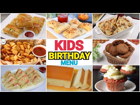 8 Kids Special Recipes ❗️ Birthday Party Recipes by (YES I CAN COOK)