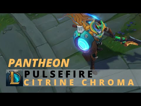 Pulsefire Pantheon Citrine Chroma - League Of Legends