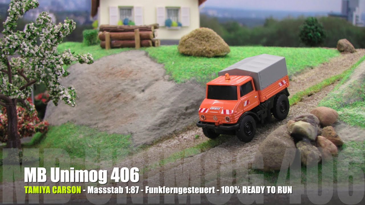 RC auto Carson 1:87 MB Unimog U406 Hasiči