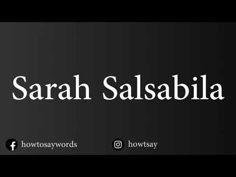 How To Pronounce Sarah Salsabila
