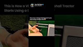 This is How a Vintage Field Marshall Tractor Starts Using a Shotgun Shell