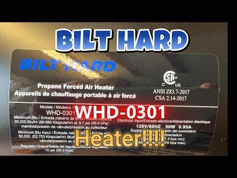 BILT HARD Propane Forced Air Heater WHD-0301 Unboxing