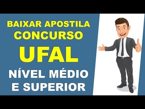 BAIXAR APOSTILA Concurso UFAL