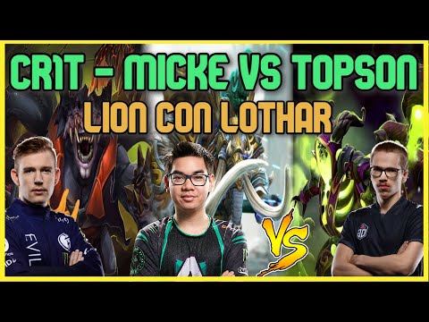 CR1T[EG] , MICKE[LIQUID] VS TOPSON[OG] , SHISUI EN RANKED - DOTA 2 PRO