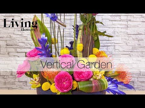 Vertical Garden - Centerpiece Flower Arrangement Tutorial