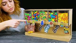 Smart Girl Shows How to Build Candy Dispenser  - D