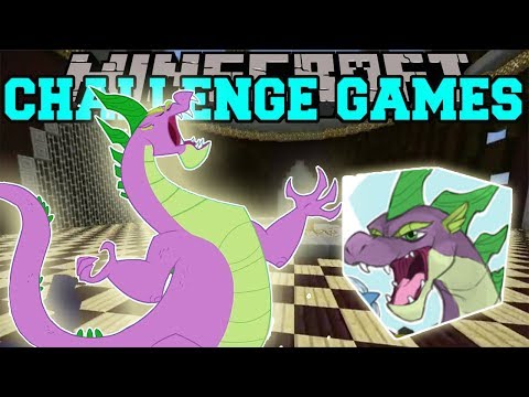 PopularMMOs Pat and Jen Minecraft SPIKEZILLA CHALLENGE GAMES   Lucky Block Mod   Modded Mini Game