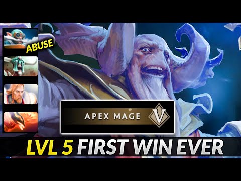 Aghanim's Labyrinth Apex Mage LVL 5 First Win Ever - Gyro Abuse
