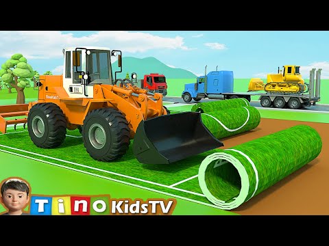 Construction Machine Trucks for Kids 🚧 Sports Playground Construction for Children