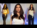 With Boombastic Figure Saiee Manjrekar Arrives For Special Screening Of Farrey