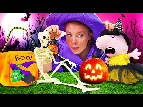 Irene und Peppa Wutz feiern Halloween! Spielzeug Video für Kinder