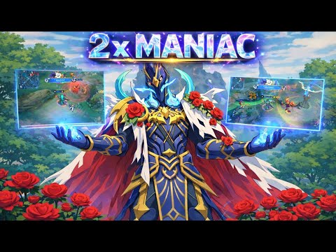 ALPHA 2x MANIAC IN IMMORTAL LOBBY |  FULL CROWED CONTROL ( GAMEPLAY📱 ) 