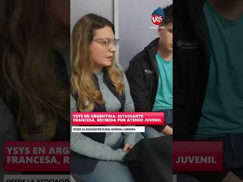 GENERAL CABRERA: ESTUDIANTE FRANCESA RECIBIDA POR ATENEO JUVENIL.