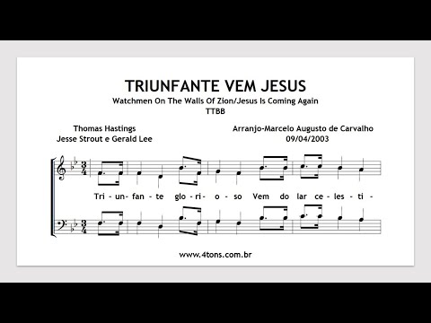 TTBB 0111 00 PREFIXO TRIUNFANTE VEM JESUS KIT ENSAIO MIDI