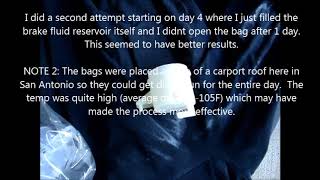 Restoring discoloured master cylinder reservoirs.