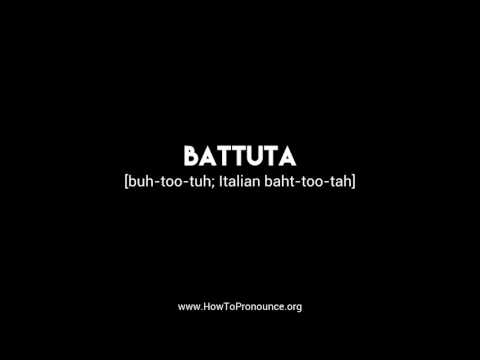 How to Pronounce "battuta"