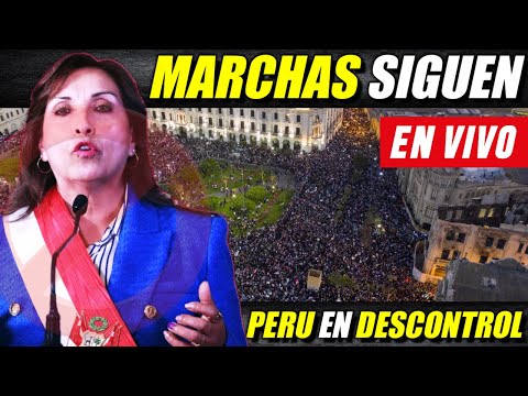 MARCHAS SIGUEN CALIENTES  🔴Manifestaciones en Peru - 26 enero