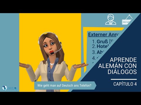 Cómo contestar al teléfono en alemán |Aprende alemán con diálogos|CAPÍTULO 4| Alemán para hostelería