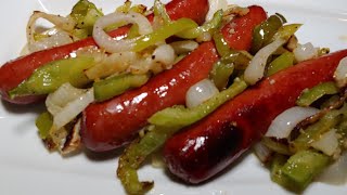 Air Fried Sausage & Peppers| Easy air fryer recipes