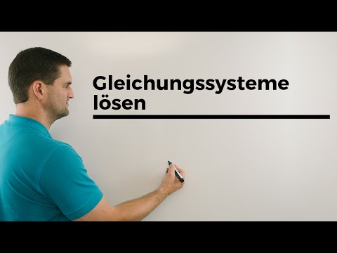 Gleichungssysteme lösen, Anfänge, Vokabeln, LGS lösen | Mathe by Daniel Jung