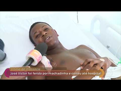 Encontro com Fátima Bernardes 14/03/2019 - José Victor é um dos sobreviventes ao massacre em Suzano