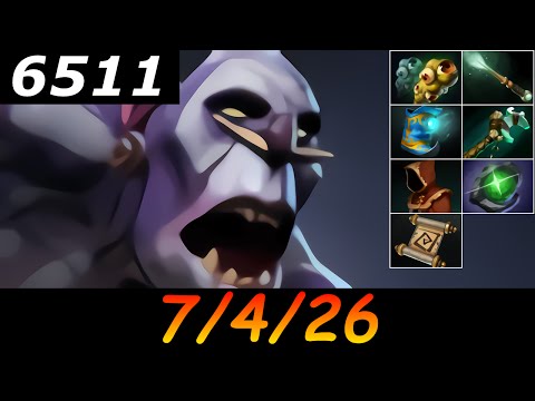 Dota 2 Witch Doctor 6511 MMR 7/4/26 (Kills/Deaths/Assists) Ranked Full Gameplay