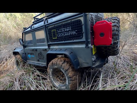 Traxxas TRX4 Defender Crawling - The dry river 2 - Hobbywing Fusion 1800 kV - GoPro 11