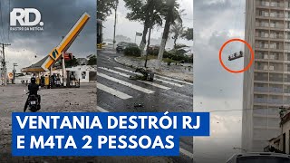 Vendaval Devasta o Rio: 2 Mortos, Apagões e Ventos de 100 km/h | Rastro da Notícia