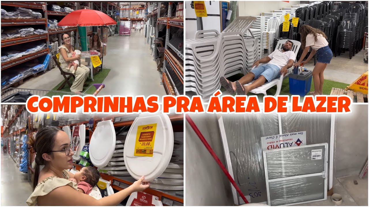 ATUALIZAÇÃO DA OBRA: comprei o vaso e as janelas | reta final da minha área de lazer 🏝️