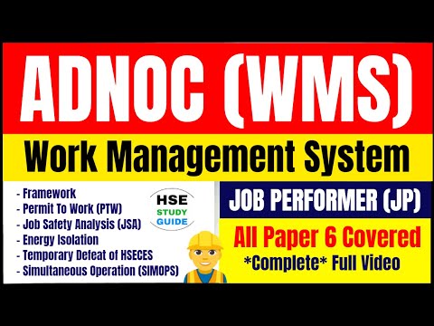 ADNOC WMS | Work Management System (WMS) ADNOC | WMS | Work Management System | WMS Paper