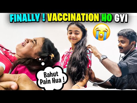 My Vaccination Vlog💉😭Finally Vaccination Ho Gyi💉😭Bahut Pain Hua😭@SamayraNarulaandFamily