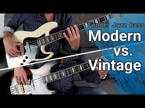 Fender Jazz Bass-Vintage vs Modern