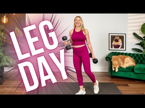30 min. Lower Body (Glutes, Thighs, Hams, Quads, & Calves) Strength Training | BUILD MUSCLE AT HOME!