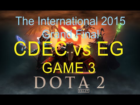 CDEC vs EG - Game 3 - Grand Final - The International 2015 - Casters TobiWan & SyndereN