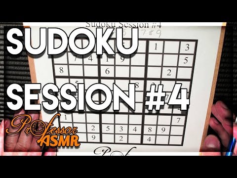 ASMR Sudoku Session #4 - For Sleep, Relaxation, and Focus