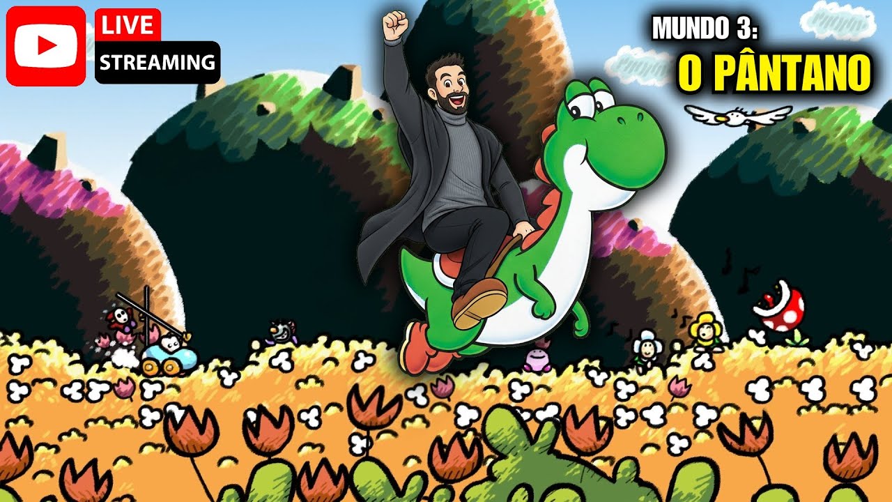 YOSHI VS MACACOS LADRÕES! 🐒 Aventura no Mundo 3 (Live Retrô)