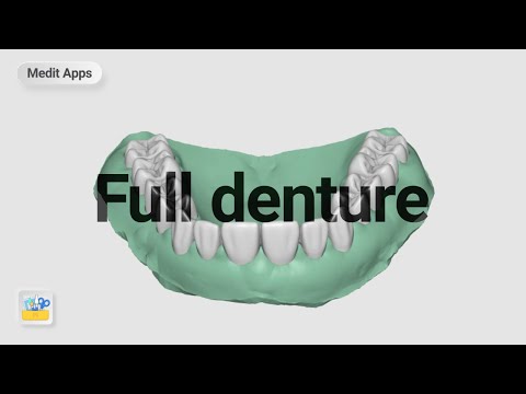 Designing a Teeth & Gum separated Full Denture with Medit Design App