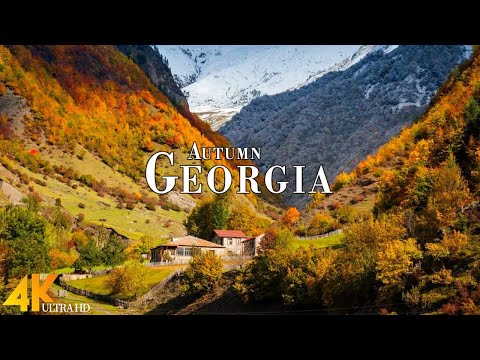 Autumn Georgia 4K Ultra HD • Stunning Footage Georgia, Scenic Relaxation Film with Calming Music.