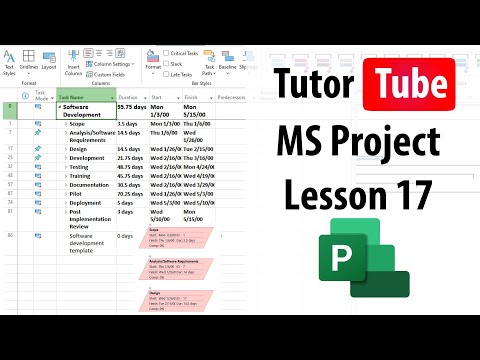 Microsoft Project Lesson 1 Touring the Interface