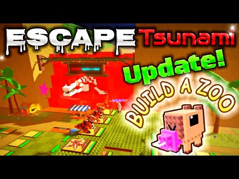 Escape Tsunami Update In Build A Zoo! Valentine's Day Update! | No Brainrots