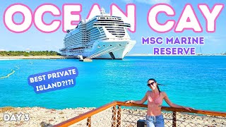 Is Ocean Cay the BEST Cruise Private Island?!? - MSC Seashore Vlog - Day 3