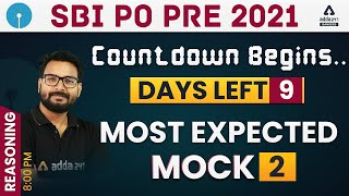 SBI PO PRE  2021 | SBI PO Reasoning | Most Expected Complete Paper #2