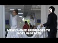 Bride Goes To Vote Right After Wedding Ceremony GE2025