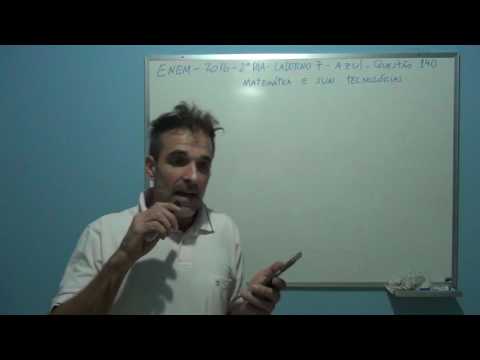 ENEM 2016 MATEMÁTICA AZUL Questão 140