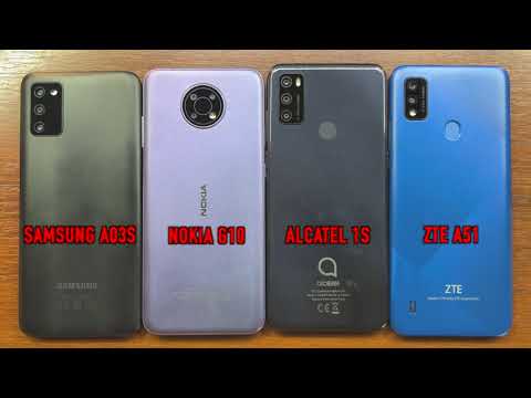 Samsung Galaxy A03s vs Nokia G10 vs Alcatel 1S vs ZTE Blade A51 Geekbench Score