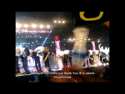 120922 Ending of SMTOWN Live World Tour III in Jakarta