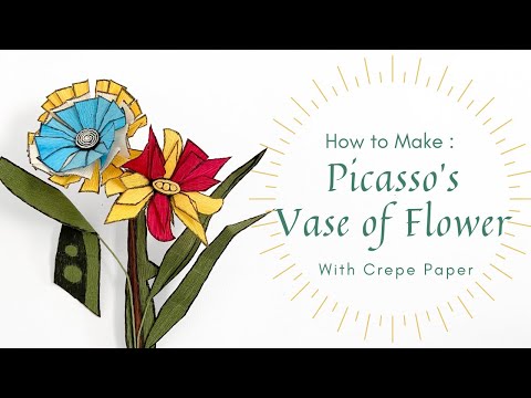 PAINTER'S FLOWER COLLECTION - PICASSO'S CUBISM VASE OF FLOWERS